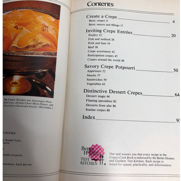 Better Homes and Gardens 1977 edition Crepes Cook book - Picture 3 of 8